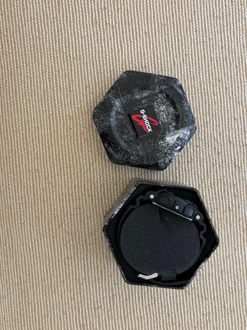 G-Shock Men's Black and Rose Gold Accent Sport Watch